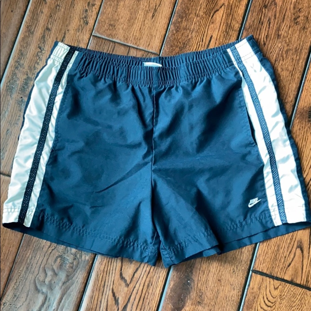 Nike navy shorts with pockets size S